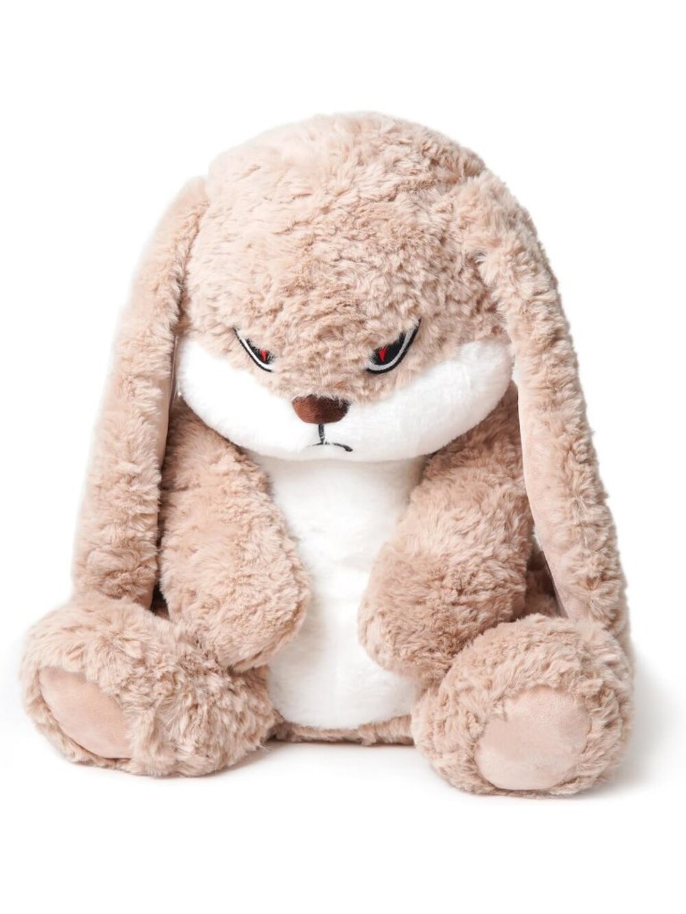 Soft & Cute 19.6" Bunny Plush Toy - Grumpy Rabbit Stuffed Animal, Perfect Gift!